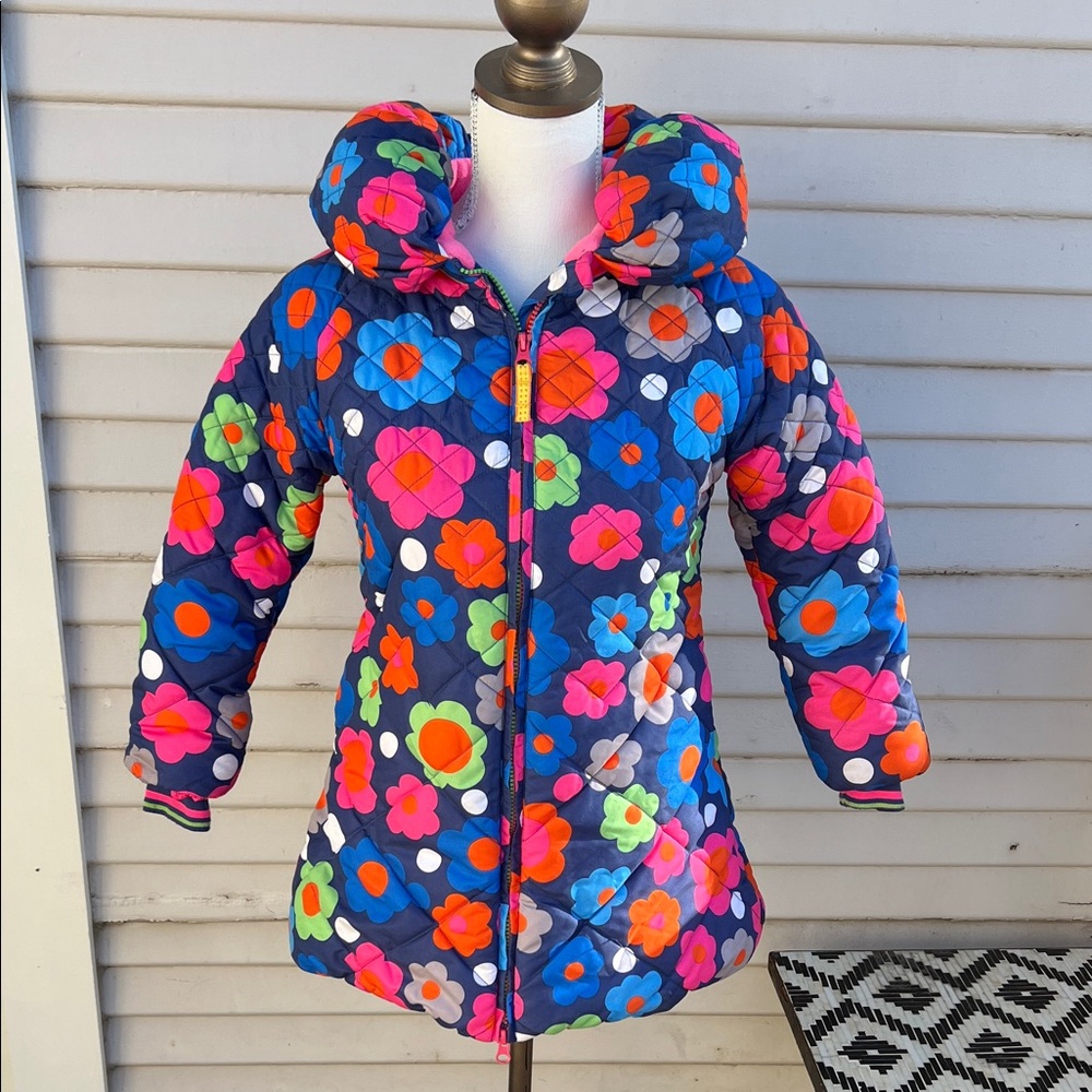 Mim-Pi Vibrant Floral Puffer Jacket